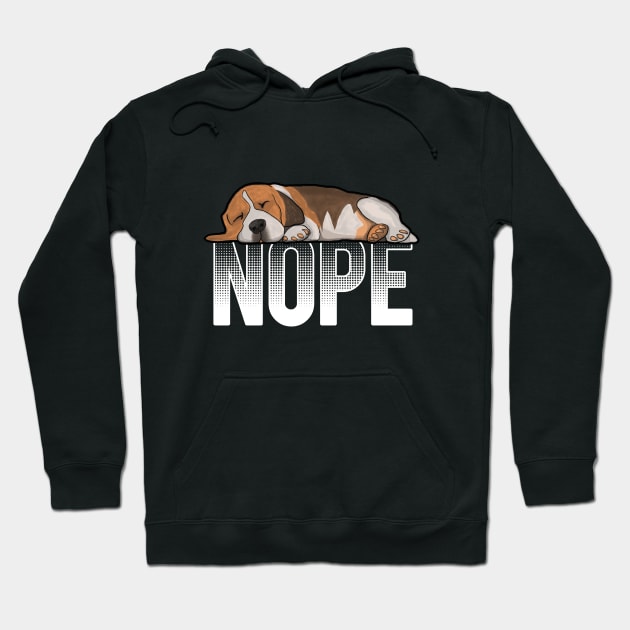 Beagle - Beagle Nope Hoodie by Kudostees